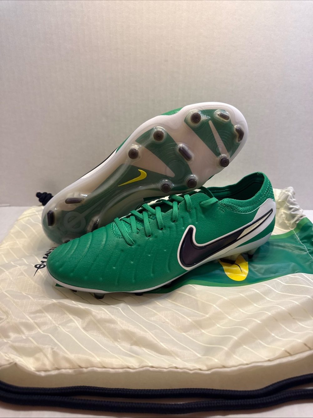 Men's Size 8.5 Nike Tiempo Legend 10 Elite FG Stadium Green HJ7272-300
